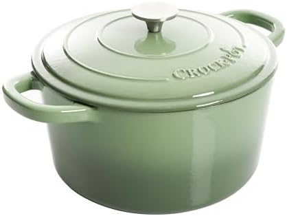 Crock-Pot Artisan Round Enameled Cast Iron Dutch Oven, 7-Quart, Scarlet Red