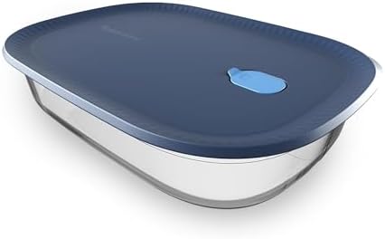 Tupperware Voila Glass XL Rectangular Food Storage – Baking Dish, 3.2 qt / 3 L