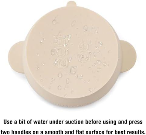 PandaEar 3 Pack Baby Bowls with Suction, Stay Put Silicone Food Bowl
