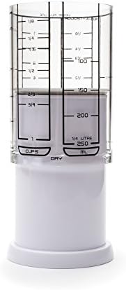 KitchenArt 1 Cup Adjust-A-Cup, Plastic, White