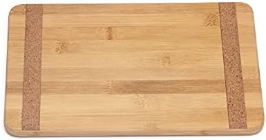 Lipper International Bamboo Wood Kitchen Cutting and Serving Board with Non-Slip Cork Backing, Large, 15-3/4" x 11-3/4" x 5/8"