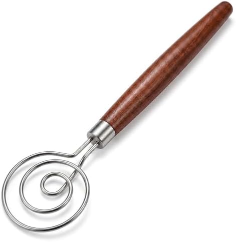 Danish Dough Whisk, 3.5mm 304 Stainless Steel Bread Mixer for Sourdough