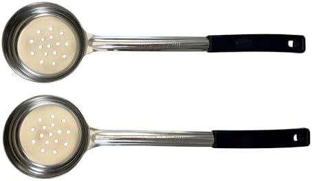 6 oz Slotted Stainless Steel Portion Control Ladle Spoodle - [Pack of 2]