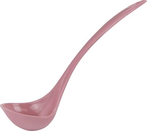 Reston Lloyd Melamine Soup Ladle Kitchen Utensil, Premium Quality Utensil with Heat Resistant Ergonomic Handle, Durable BPA-Free Plastic, 10.5 inch long, 6pc Set, Pink
