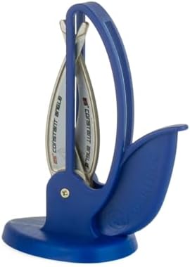 Warthog V-Sharp Curve Knife Sharpener, 325 Grit Diamond Hones, Blue