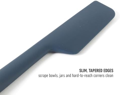 Calphalon Prime Scraper Set, 2-Piece Silicone Kitchen Scraper Set, Flexible Baking & Cooking Scrapers, Heat-Resistant Nonstick-Safe Tools with Ergonomic Handles, Navy