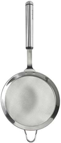 GoodCook Gourmet 6-inch Hand Strainer, Stainless Steel Diamond Shaped Ergonomic Handle with Hang Loop