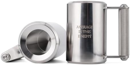 Heavy Mug 6KG/13LB 10 oz,Mirror Polished Stainless Steel Fitness Water Cup,Overweight Dumbbell Cups, Funny Beer Mug,Gym Workout, and Coffee Enthusiast Gift, Prank Gift