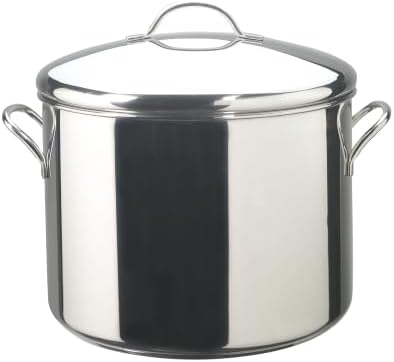 Farberware Classic Series 16 Quart Stock Pot with Lid, Stainless Steel