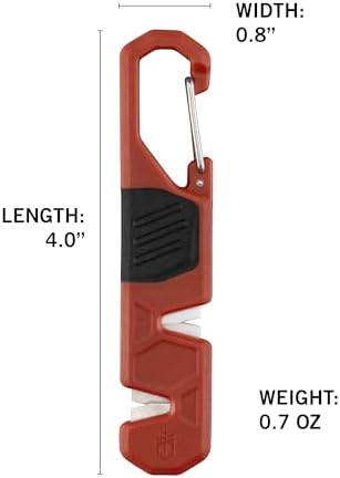 Gerber Edgefield Knife Sharpener, Dual Grit, Camping, Portable, Burnt Orange