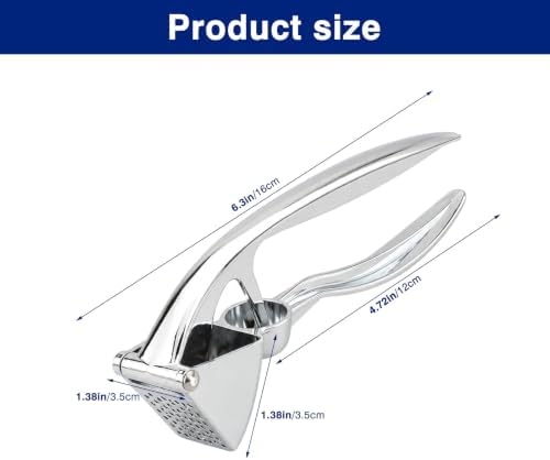 Garlic Press, Rust Resistant Garlic Crusher and Mincer