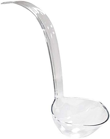 Party Essentials Hard Plastic 5-Ounce Punch Bowl/Serving Ladle,Clear, 1 Count (Pack of 12)