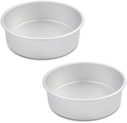 9 x 3 Inch Round Cake Pans Set of 2, Aluminum Round Cake Tin, Baking Cake Pan for Wedding, Party, Family Occasions, Chocolate, Bread. (Round, 9×3 Round Cake Pan, Set of 2)