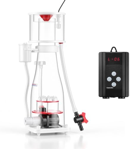 VEVOR Protein Skimmer for 106-185 Gal Saltwater Aquariums In Sump with Pump, Protein Skimmer with DC Pinwheel Pump, Adjustable Control, for 106-185 Gal Saltwater Aquarium & Reef Tank, In Sump Use Only