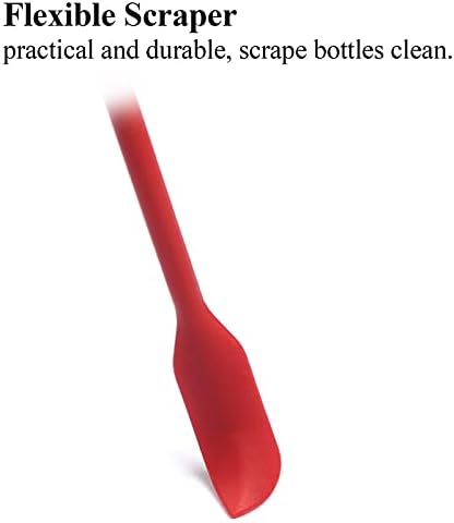 Beauty Spatula 4 PCS Makeup Spatula Mini Silicone for Cosmetics & Kitchen - 3 Sizes