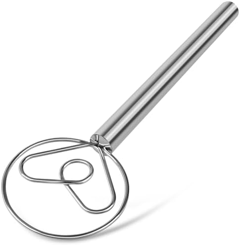 TEEVEA Danish Dough Whisk Stainless Steel for Sourdough Bread