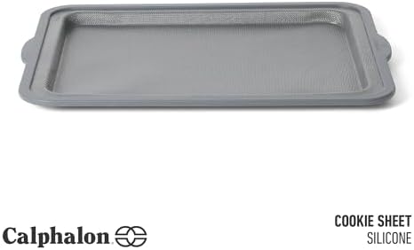 Calphalon Omni 12 x 9-Inch Cookie Sheet with GlassFlex Technology, Flexible Silicone & Micro-Woven Glass Core for Ultra Airflow & Crisp Baking