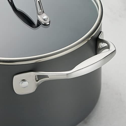 Tramontina OnyxPro Hard Anodized Non Stick 4-Quart Large Sauce Pan with Lid