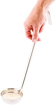 Restaurantware Met Lux 4 Ounce Portion Ladle 1 Multipurpose Portion Serving Spoon - Does Not Corrode Dishwashable Stainless Steel Portion Control Serving Utensil Premium