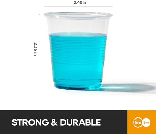 3oz Disposable Plastic Cups 500 Pack,Small Mouthwash Cups, Bulk Sample Tumblers for Home, School, Office, Parties, or Commercial Use