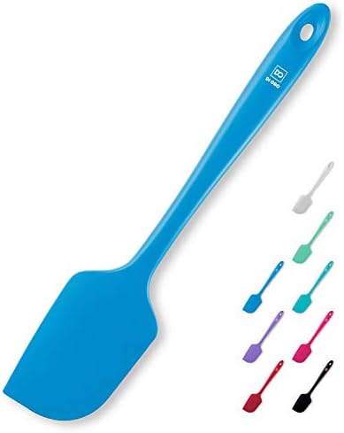 DI ORO Large Silicone Spatula - 600F Heat Resistant, Blue