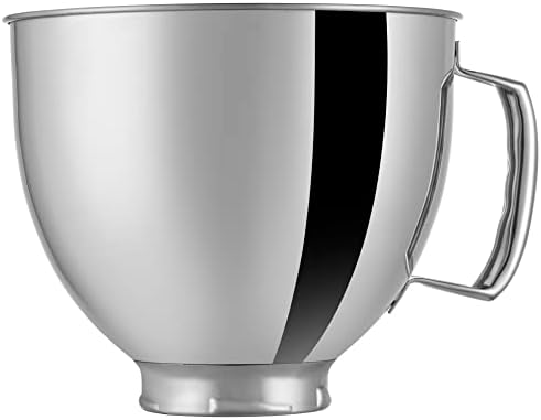 5 QT Stainless Steel Mixer Bowl Compatible With KITCHENAID TILT-HEAD STAND MIXERS 4.5-Quart (4.3 L) And 5-Quart (4.7 L) (Stainless Steel Polished)