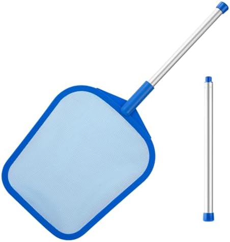 Pool Skimmer Net, 26" Aluminum Pole, Ultra Fine Mesh for Leaves & Debris
