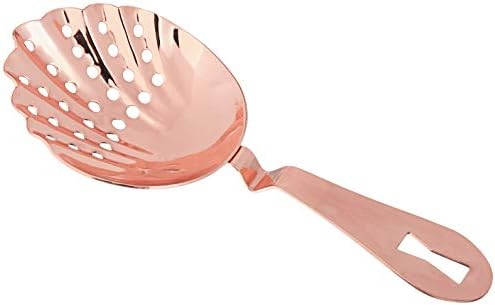 Barfly Scalloped Julep Strainer, Copper