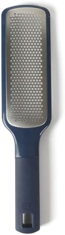 Calphalon Prime Stainless Steel Handheld Cheese Grater W/Cover & Rubber Handle - Navy Blue