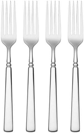 Oneida Easton Dinner Forks Silverware Set for 4, Flatware