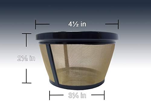GoldTone Reusable 8-12 Cup Basket Filter fits Black & Decker Coffee Machines and Brewers. Replaces Black & Decker Reusable Coffee Filter and Permanent Coffee Basket Filter (2 Pack)