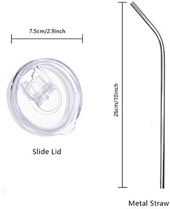 PYD Life 2 Pack Sublimation Blanks Tumblers Straight Skinny 20 OZ