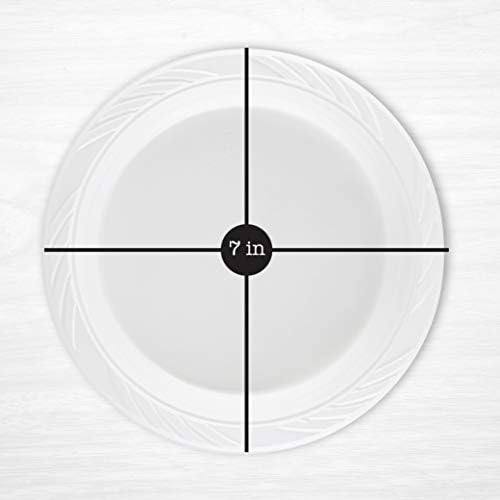 800 Count Disposable 7 Inch White Plastic Plates