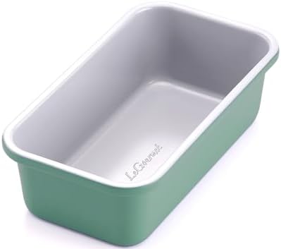 LeGourmet Nonstick Bread Loaf Pan 9 X 5 Inch, Ceramic Coating, Non-Toxic, Rust Resistant Aluminized Steel, Perfect 1 lb Baking Dish for Meatloaf, Pound Cake & Brownie (Rosemary)