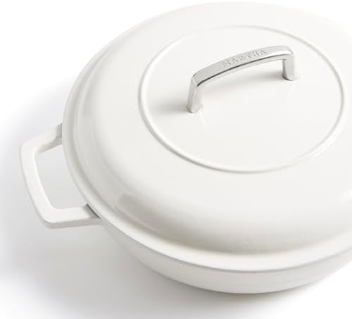 Martha by Martha Stewart 3.5 QT European Enameled Cast Iron Braiser w/Lid - Crescent Moon