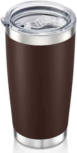 20 oz Tumbler with Lid Stainless Steel Insulated Tumblers, 1 Pack