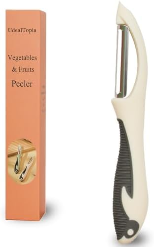 Stainless Steel Vegetable & Fruit Peeler for Kitchen, White