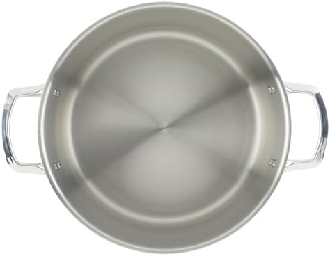 WINCO Tri-Ply Stock Pot, Silver