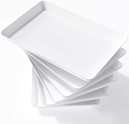 Lifewit 6 Pcs Large Serving Tray for Party, 15" x 10" Food Serving Platter