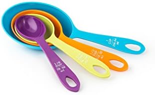 Fox Run Measuring Cup Set, 1/8 cup to 1 Cup, Multicolored Measuring Set