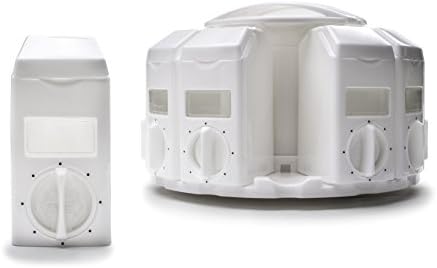 KitchenArt Spice Rack, Select-A-Spice Auto-Measure Rotating Spice Rack, White, 12 Compartments