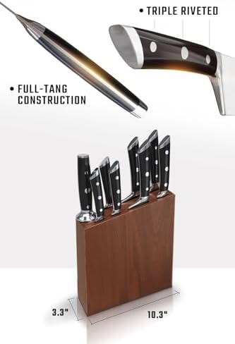 Dalstrong 8-Pc Knife Block Set - German High-Carbon Steel