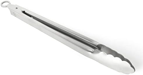 Martha Stewart Richburn 12-Inch Stainless Steel Kitchen Tongs – Durable, Heat-Resistant Cooking and Serving Tool