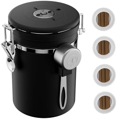 Coffee Gator Coffee Canister, 16oz Airtight Stainless Steel Container