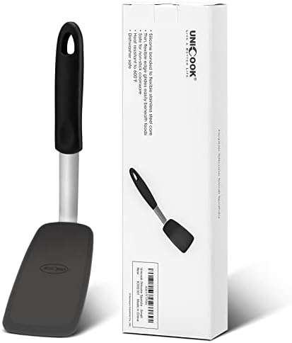 Unicook Small Flexible Silicone Spatula, Food Grade Turner for Kitchen Use