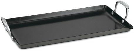 Cuisinart GG45-25 GreenGourmet Hard-Anodized Nonstick 10-Inch by 18-Inch Double-Burner Griddle, Black