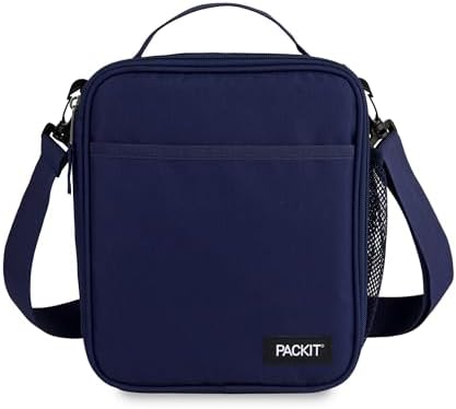PackIt Freezable Crossbody Lunch Box, Midnight Navy