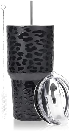 D·S 30oz Leopard Tumbler Double Wall Vacuum Insulated Travel Coffee Mug