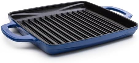 Lodge USA Enamel 11 Inch Grill Pan, Smooth Sailing