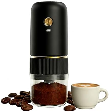 Electric Coffee Grinder Automatic Spice Grinder Rechargeable Salt Mill Pepper Grinder Adjustable Coarseness Removable Design Kitchen Tool